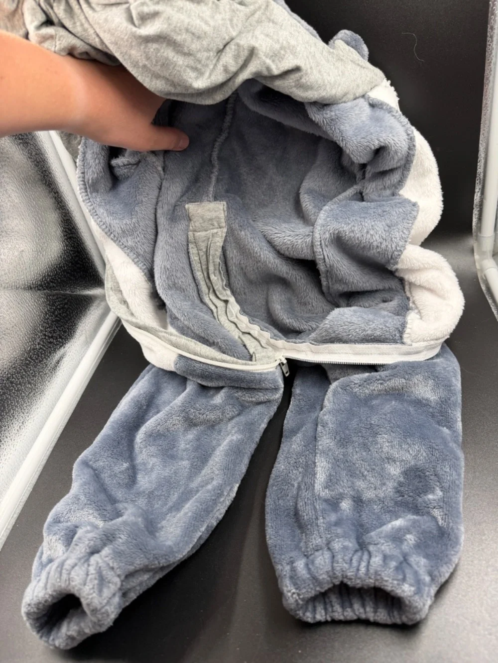 Baby Animal Hooded Halloween Costume Romper 18-24M Plush Fleece Jumpsuit